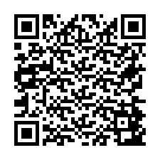 QR Code for Phone number +26774843422