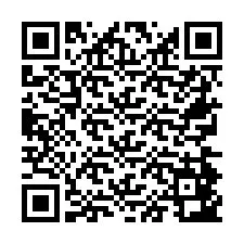 Código QR para número de teléfono +26774843428