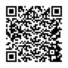 QR-code voor telefoonnummer +26774843433