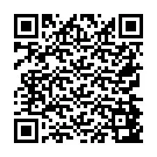 QR-код для номера телефона +26774843434