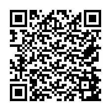 Codice QR per il numero di telefono +26774843437