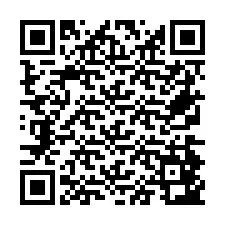 QR Code สำหรับหมายเลขโทรศัพท์ +26774843443