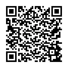 Código QR para número de teléfono +26774843445