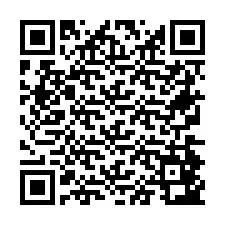 QR код за телефонен номер +26774843452