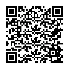 QR Code for Phone number +26774843457