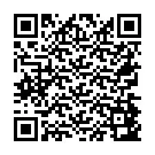 QR код за телефонен номер +26774843458