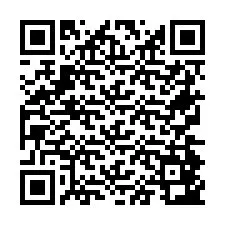 QR Code for Phone number +26774843472