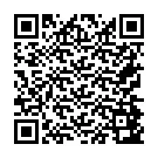 QR Code for Phone number +26774843475