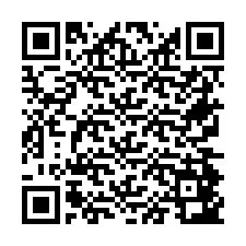 QR Code for Phone number +26774843492