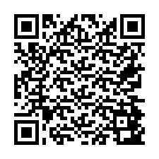 QR Code for Phone number +26774843499