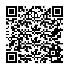 QR Code pour le numéro de téléphone +26774843597