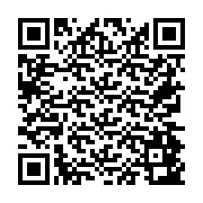 Codice QR per il numero di telefono +26774843599