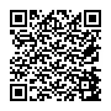 QR-code voor telefoonnummer +26774843603