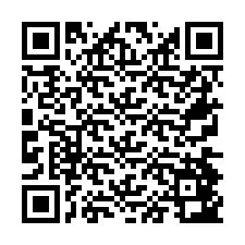 QR-code voor telefoonnummer +26774843610