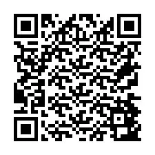 Codice QR per il numero di telefono +26774843611