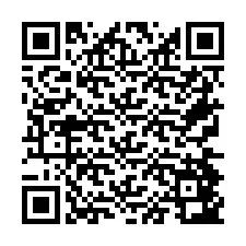 QR Code for Phone number +26774843621