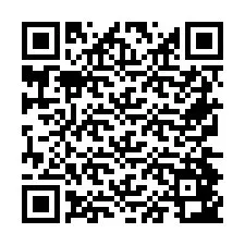 QR Code for Phone number +26774843666