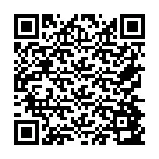 QR Code for Phone number +26774843673