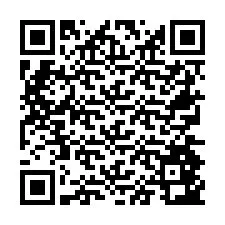 Código QR para número de telefone +26774843768