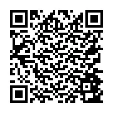 Código QR para número de telefone +26774843774