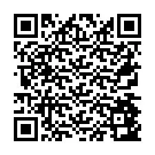 Código QR para número de teléfono +26774843780