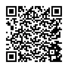 QR-code voor telefoonnummer +26774843786