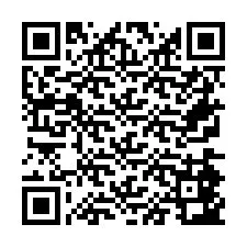 QR-code voor telefoonnummer +26774843805