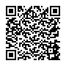 QR Code pour le numéro de téléphone +26774843808