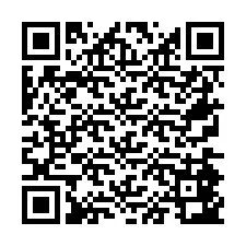 QR Code pour le numéro de téléphone +26774843810