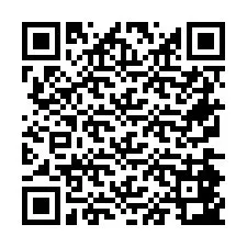 QR Code pour le numéro de téléphone +26774843812