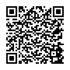 Código QR para número de teléfono +26774843814