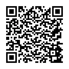 Codice QR per il numero di telefono +26774843815