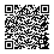 Codice QR per il numero di telefono +26774843816