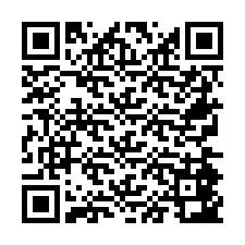 QR-code voor telefoonnummer +26774843824