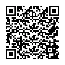 QR-код для номера телефона +26774843827