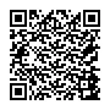 Código QR para número de teléfono +26774843831