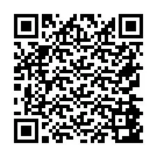 Codice QR per il numero di telefono +26774843832