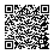 Codice QR per il numero di telefono +26774843838