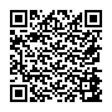 Código QR para número de telefone +26774843846