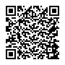 Código QR para número de telefone +26774843859