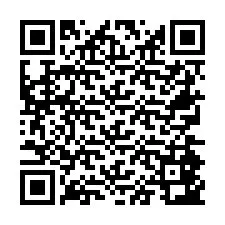 Codice QR per il numero di telefono +26774843868