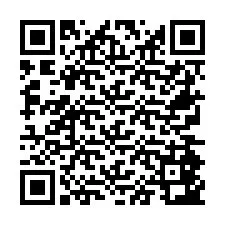 Codice QR per il numero di telefono +26774843894