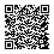 QR-code voor telefoonnummer +26774843933