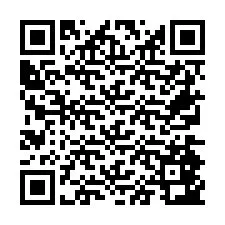 Codice QR per il numero di telefono +26774843949