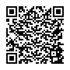 QR Code สำหรับหมายเลขโทรศัพท์ +26774843956