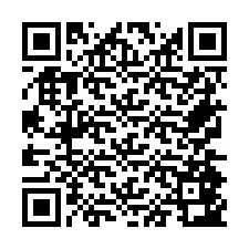 Telefon numarası için QR Kodu +26774843977