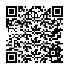 QR код за телефонен номер +26774843985