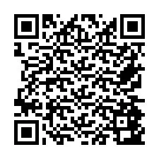 QR Code pour le numéro de téléphone +26774843997