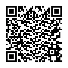 QR Code pour le numéro de téléphone +26774844035