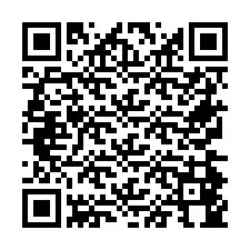 QR Code pour le numéro de téléphone +26774844036